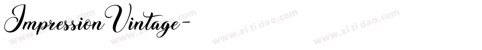 ImpressionVintage字体转换