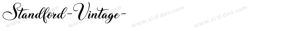 Standford-Vintage字体转换