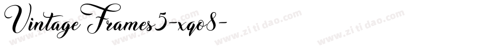 VintageFrames5-xqo8字体转换