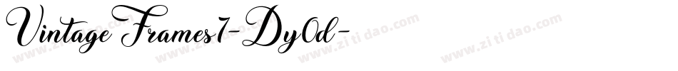 VintageFrames7-Dy0d字体转换