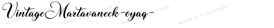 VintageMartavaneck-oyaq字体转换