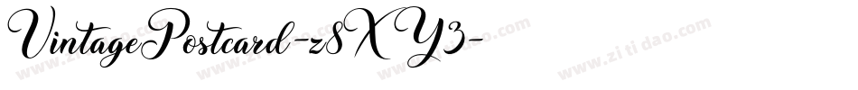 VintagePostcard-z8XY3字体转换