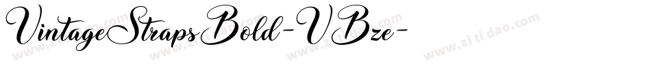 VintageStrapsBold-VBze字体转换