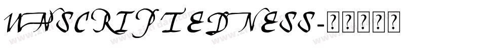 Unscriptedness字体转换