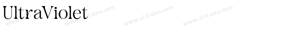UltraViolet字体转换