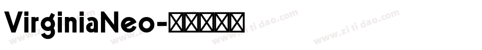 VirginiaNeo字体转换