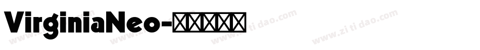 VirginiaNeo字体转换