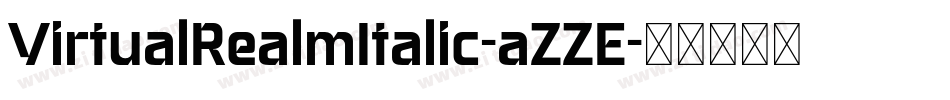 VirtualRealmItalic-aZZE字体转换