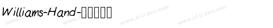 Williams-Hand字体转换