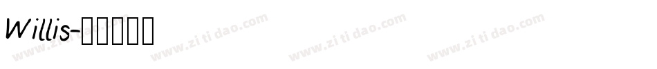 Willis字体转换