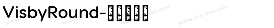 VisbyRound字体转换