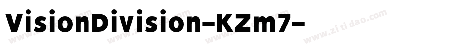 VisionDivision-KZm7字体转换