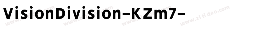VisionDivision-KZm7字体转换