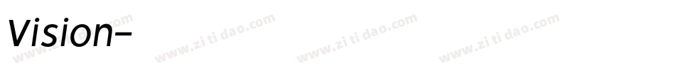 Vision字体转换