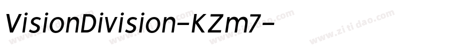VisionDivision-KZm7字体转换