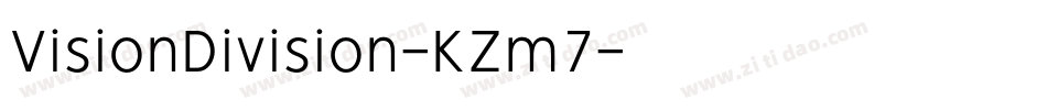 VisionDivision-KZm7字体转换