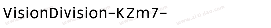 VisionDivision-KZm7字体转换