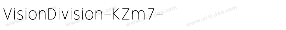 VisionDivision-KZm7字体转换