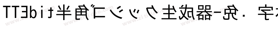 TTEdit半角ゴシック生成器字体转换