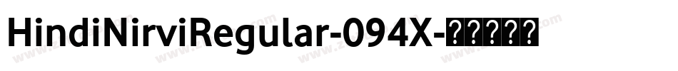 HindiNirviRegular-094X字体转换
