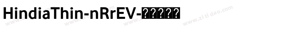 HindiaThin-nRrEV字体转换