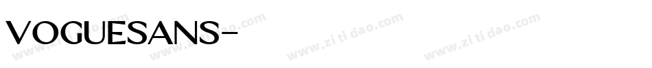 VogueSans字体转换