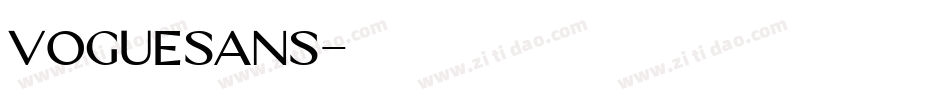 VogueSans字体转换