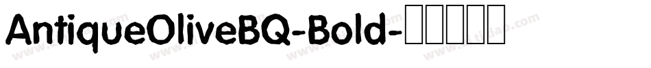 AntiqueOliveBQ-Bold字体转换