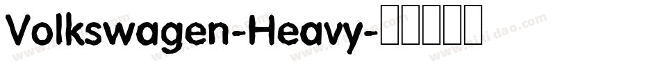 Volkswagen-Heavy字体转换