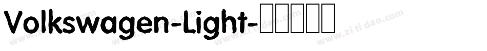 Volkswagen-Light字体转换 Volkswagen-Light字体转换