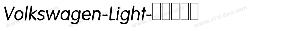 Volkswagen-Light字体转换 Volkswagen-Light字体转换