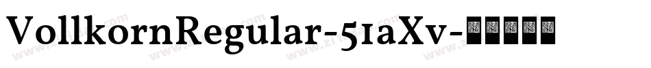 VollkornRegular-51aXv字体转换