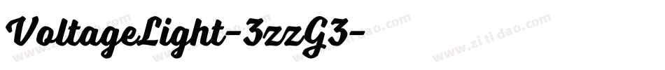 VoltageLight-3zzG3字体转换