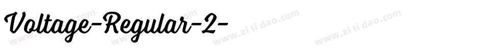 Voltage-Regular-2字体转换