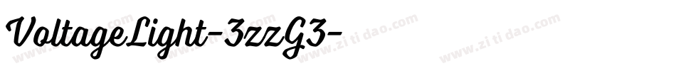 VoltageLight-3zzG3字体转换