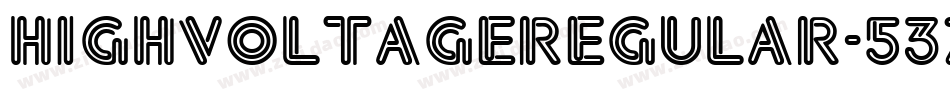 HighVoltageRegular-537z字体转换