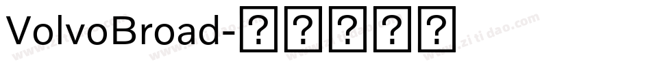 VolvoBroad字体转换
