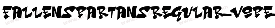 FallenspartansRegular-vOPE字体转换