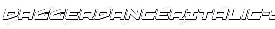 DaggerDancerItalic-YzMwo字体转换