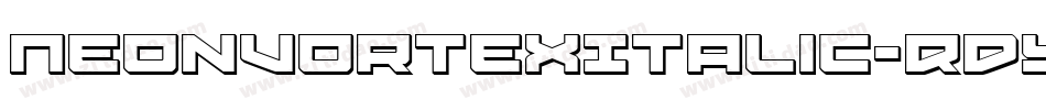 NeonVortexItalic-RDYV字体转换