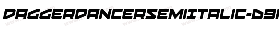 DaggerDancerSemiItalic-d9nPK字体转换