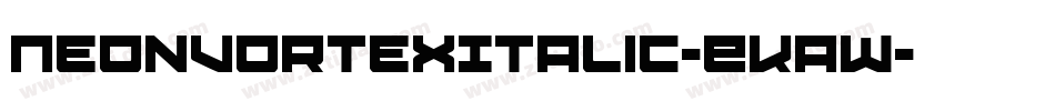 NeonVortexItalic-EKaW字体转换