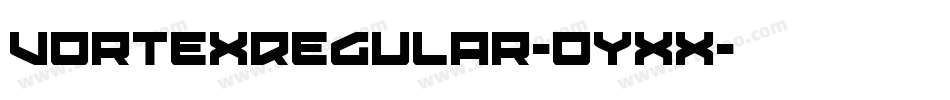 VortexRegular-oyXx字体转换
