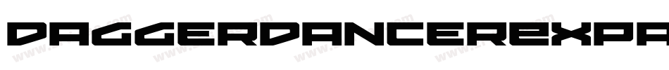 DaggerDancerExpandedItalic-w1lV3字体转换