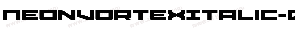 NeonVortexItalic-RDYV字体转换