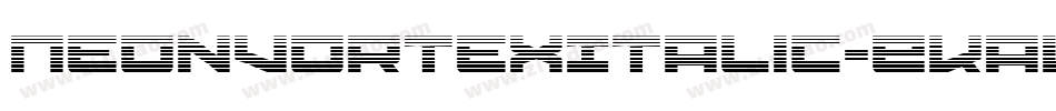 NeonVortexItalic-EKaW字体转换