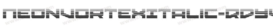 NeonVortexItalic-RDYV字体转换