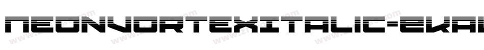 NeonVortexItalic-EKaW字体转换