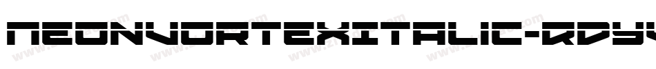 NeonVortexItalic-RDYV字体转换