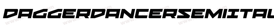 DaggerDancerSemiItalic-d9nPK字体转换
